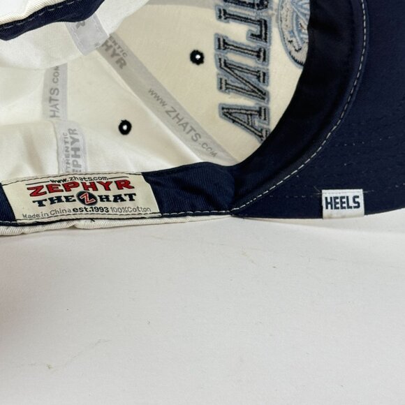 NCAA Carolina Tar Heels Zephyr The Z Hat Adjustable Cap Embroidered Logo Beige - Picture 7 of 8